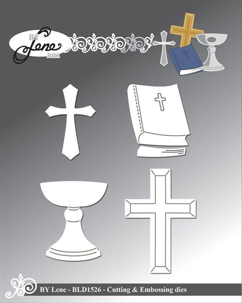 By Lene dies Christianity Største kors 3,9x5,8cm